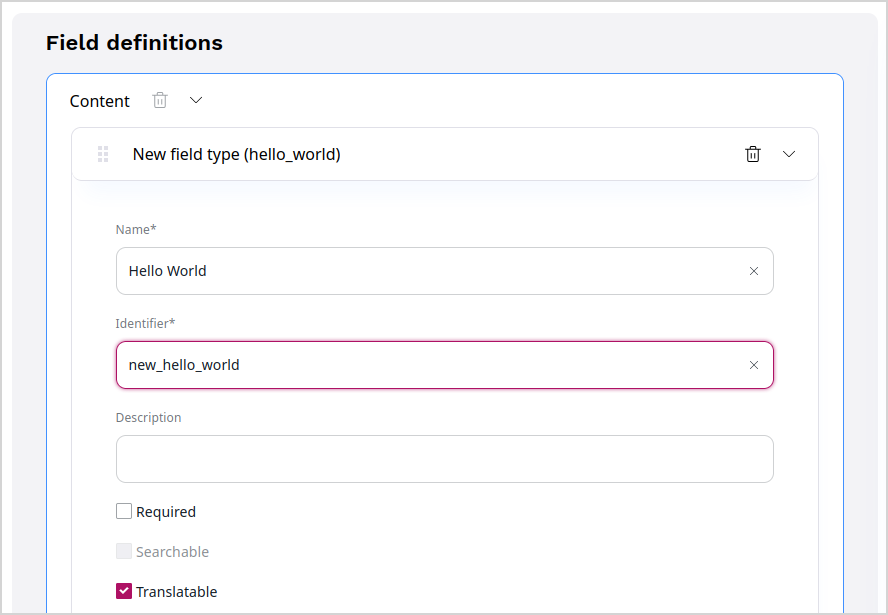 Defining Hello World