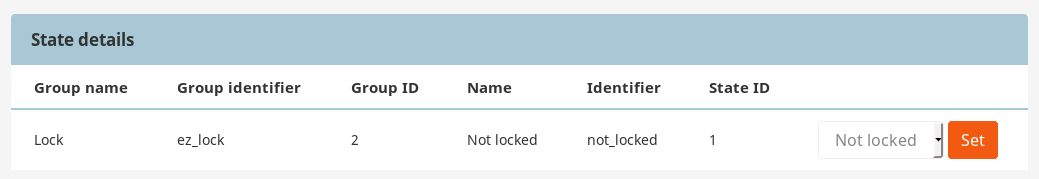 Assigning an Object state to a Content item