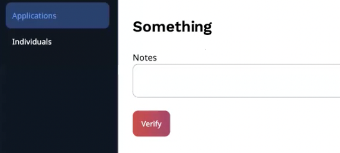 Verify button