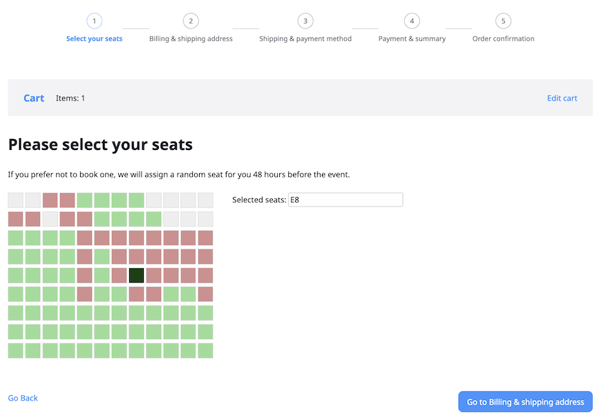 Additional checkout step