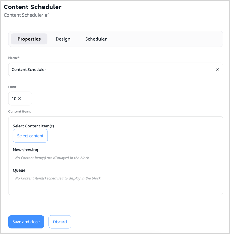 Content Scheduler