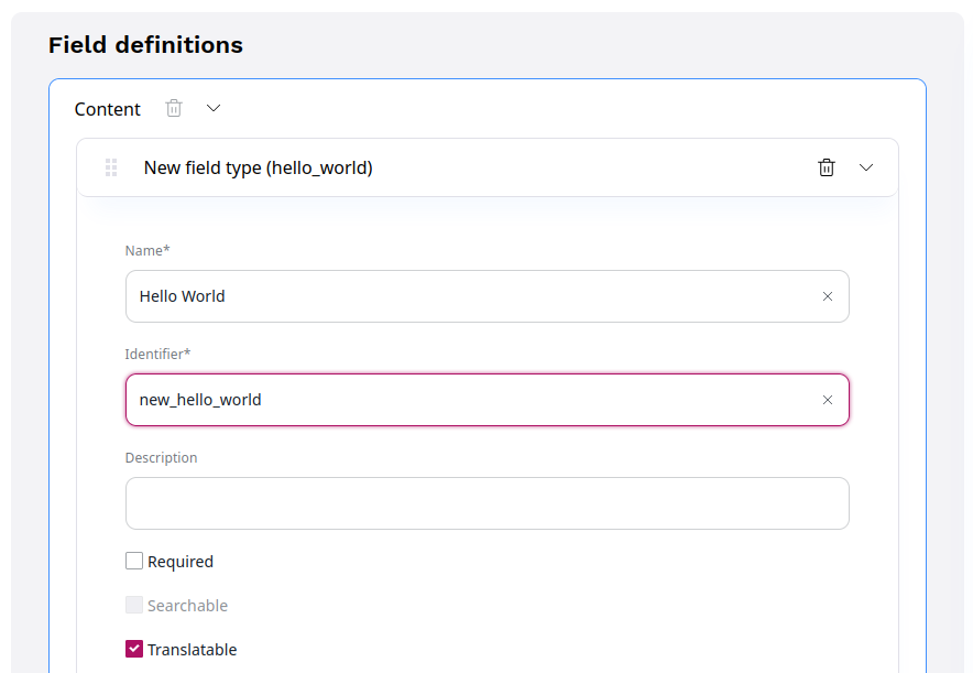 Defining Hello World