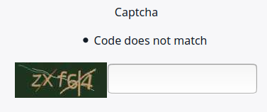 Captcha field