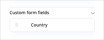 Custom form fields