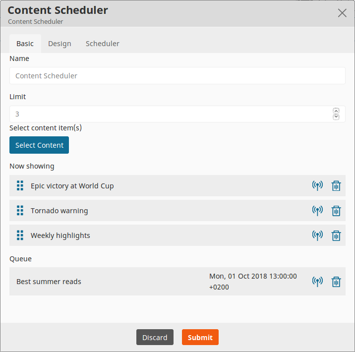 Content Scheduler