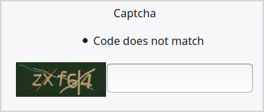 Captcha field