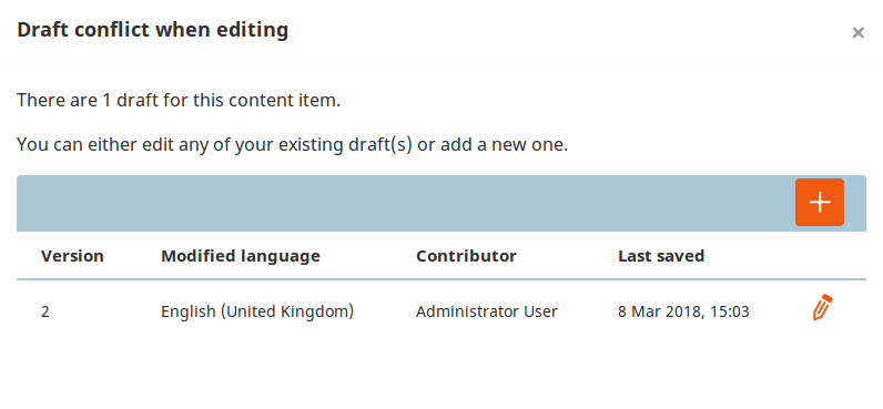 Draft conflict window