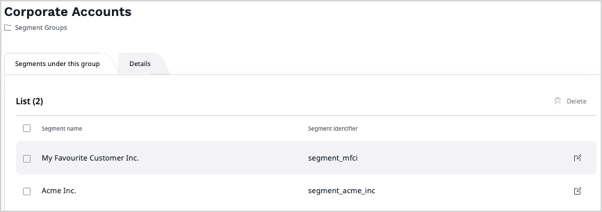 A Segment Group with two user segments