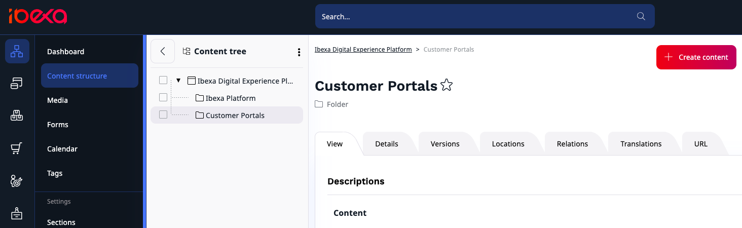 Customer Portals folder