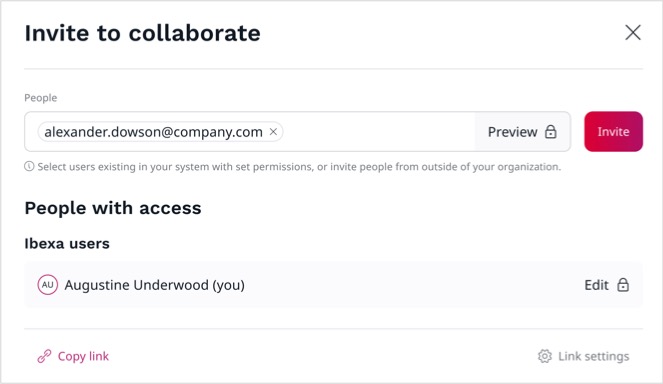 Collaboration invite Collaboration invite