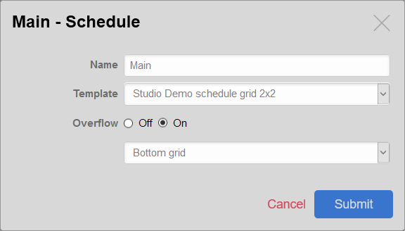 Setting up overflow