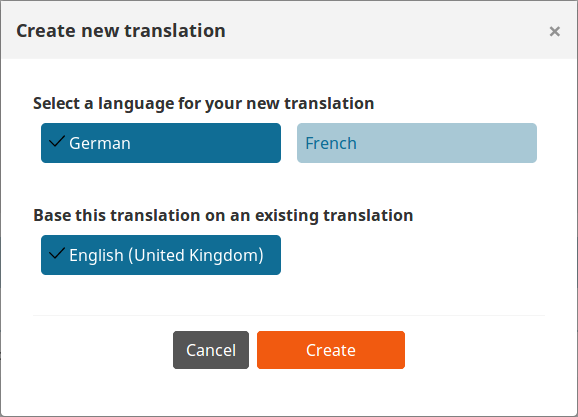 Adding a new translation