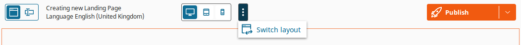 Switching Page layouts