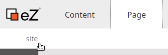 Selecting Page for editing