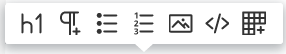 Available Rich Text block elements