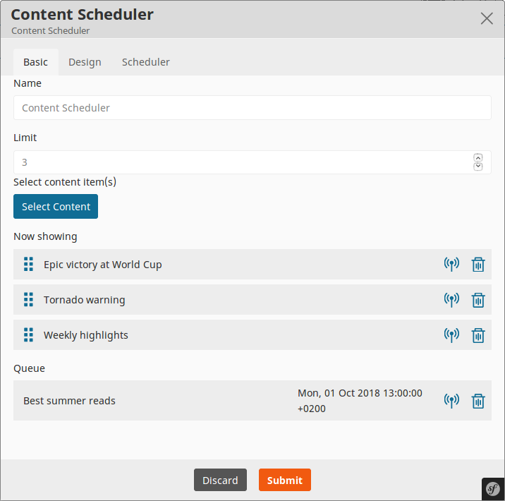 Content Scheduler