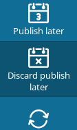 Discard Publish Date button in the menu
