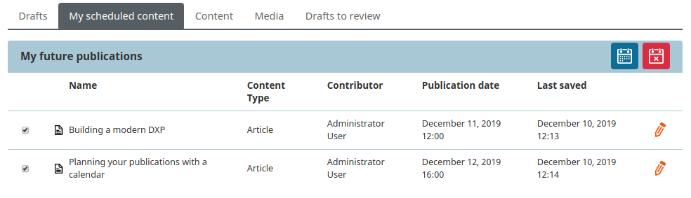 Reschedule or cancel in Dashboard