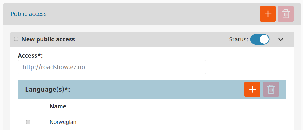 Create a new site step two