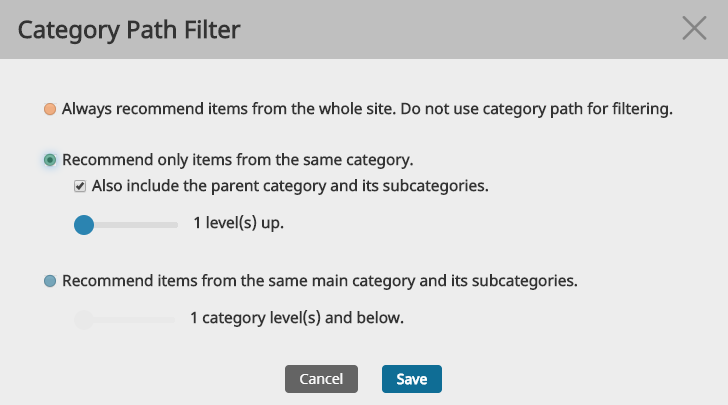 Category path screenshot