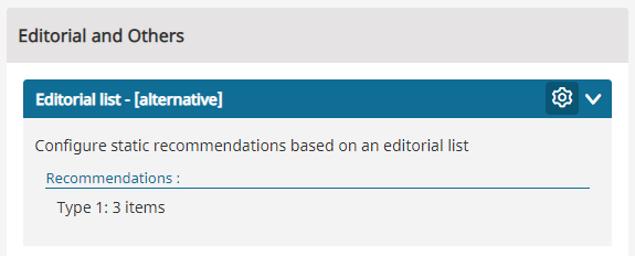 Model configuration - Editor-Based model