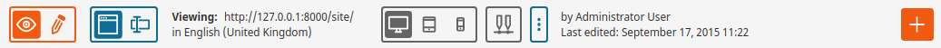 Page Builder Toolbar