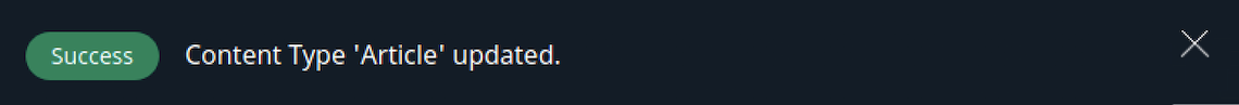 Modifying Content Type message