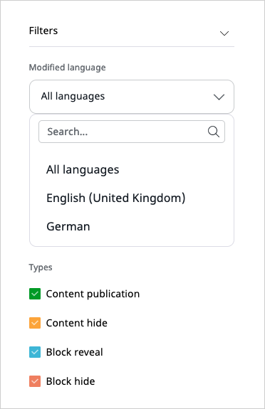 Viewing filters