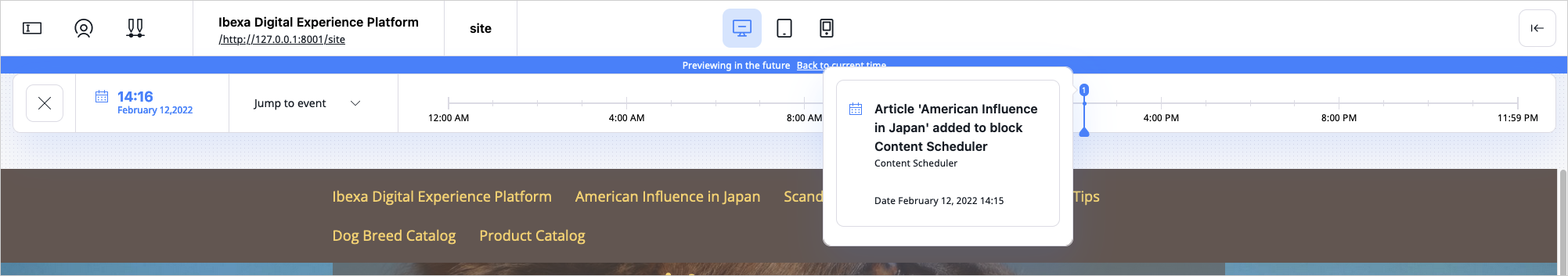 List of upcoming events in the timeline