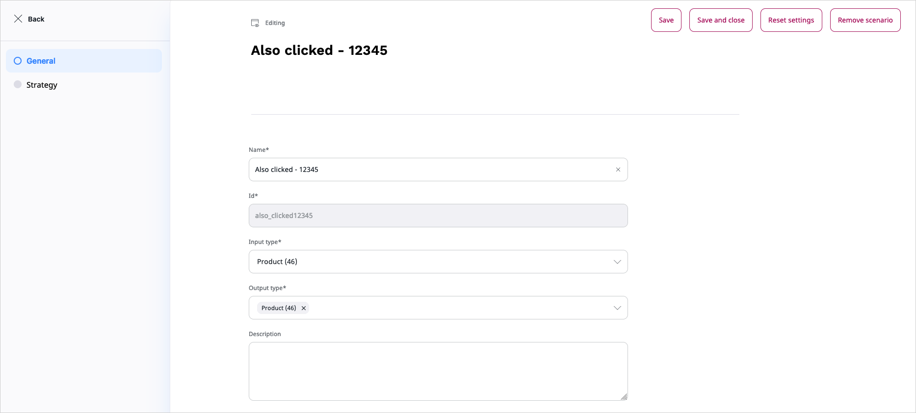 Basic scenario configuration