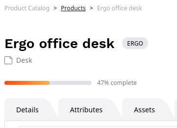 Quick view of product completeness