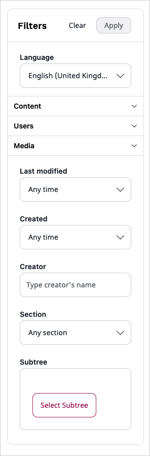 Filtered Search