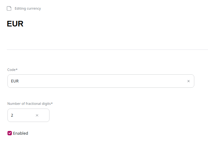 Enabling a currency
