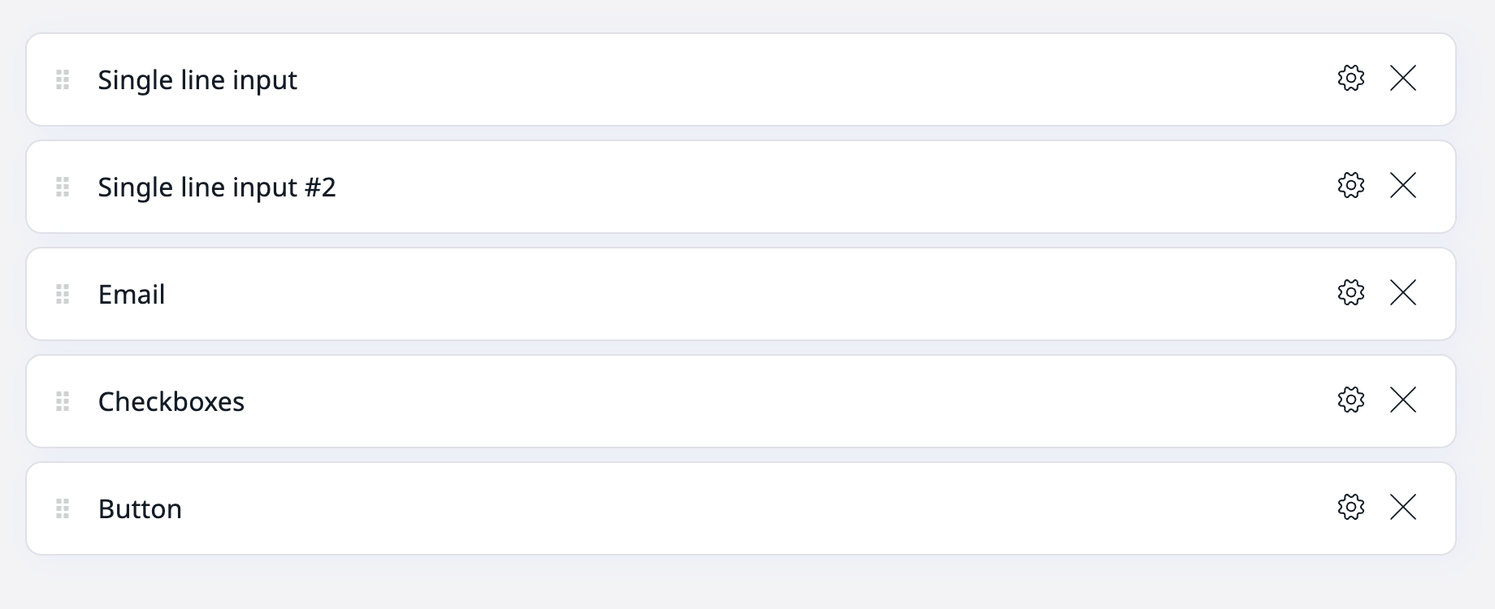 Basic form fields