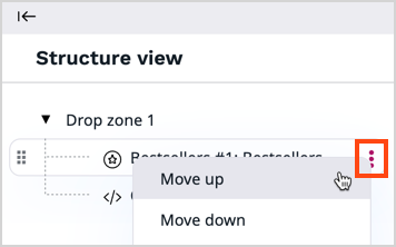 Structure view toolbox - reorder blocks