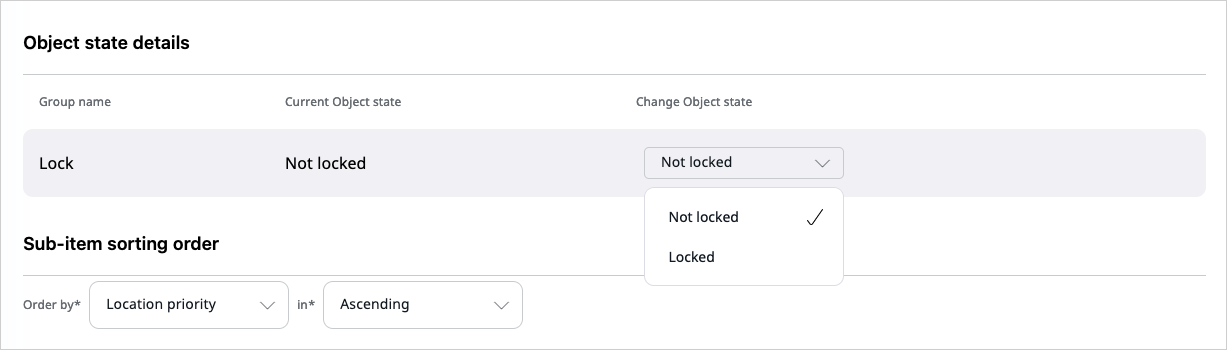 Object state details