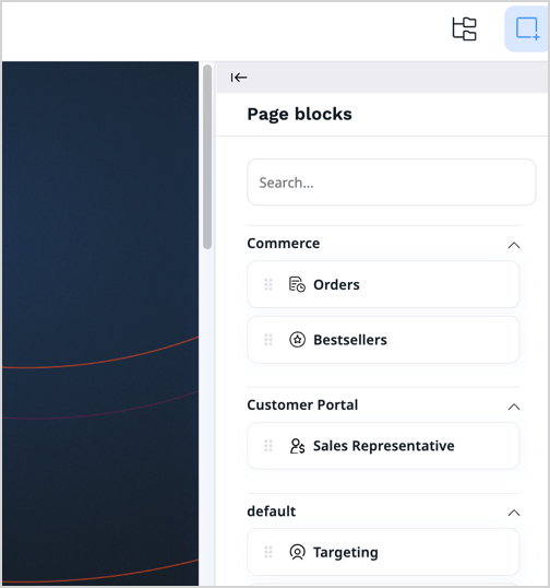 Page blocks toolbox