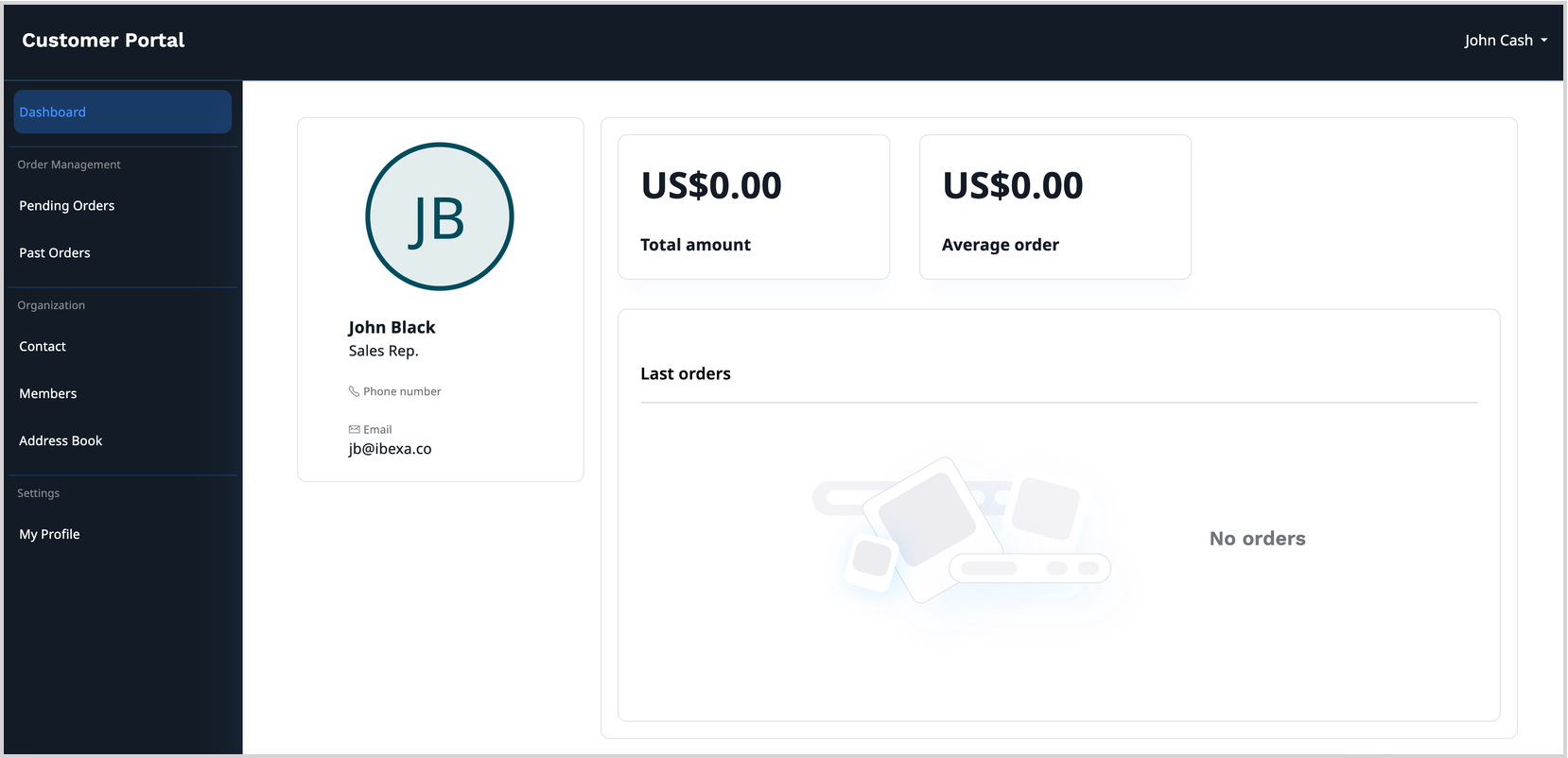 Customer Portal Dashboard