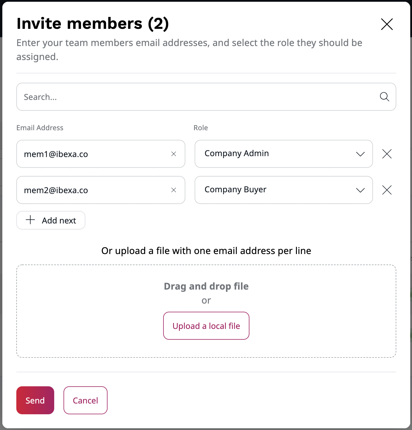 Invite members from the Customer Portal
