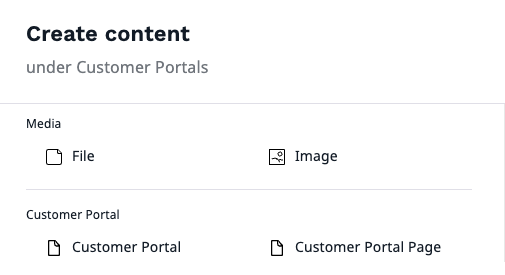 Create content tab
