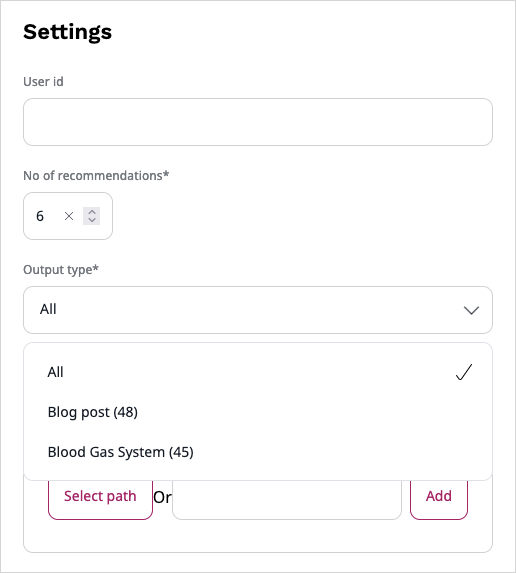 Cross content type preview settings